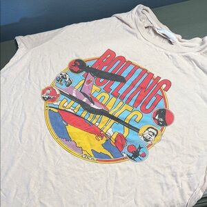 Women’s Daydreamer for Free people  Rolling Routes Graphic Tee - Light Pink